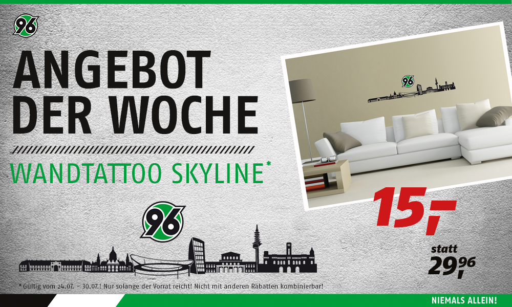 Hannover 96: Angebot der Woche: Das Hannover 96-Wandtattoo