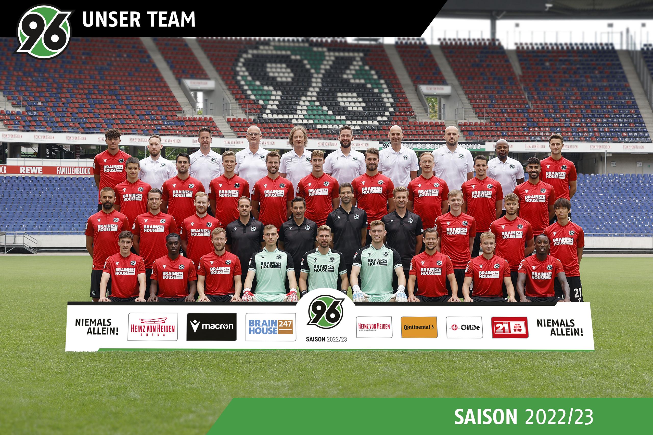 Hannover 96 Im Kasten Das ist unser Mannschaftsfoto für die neue Saison
