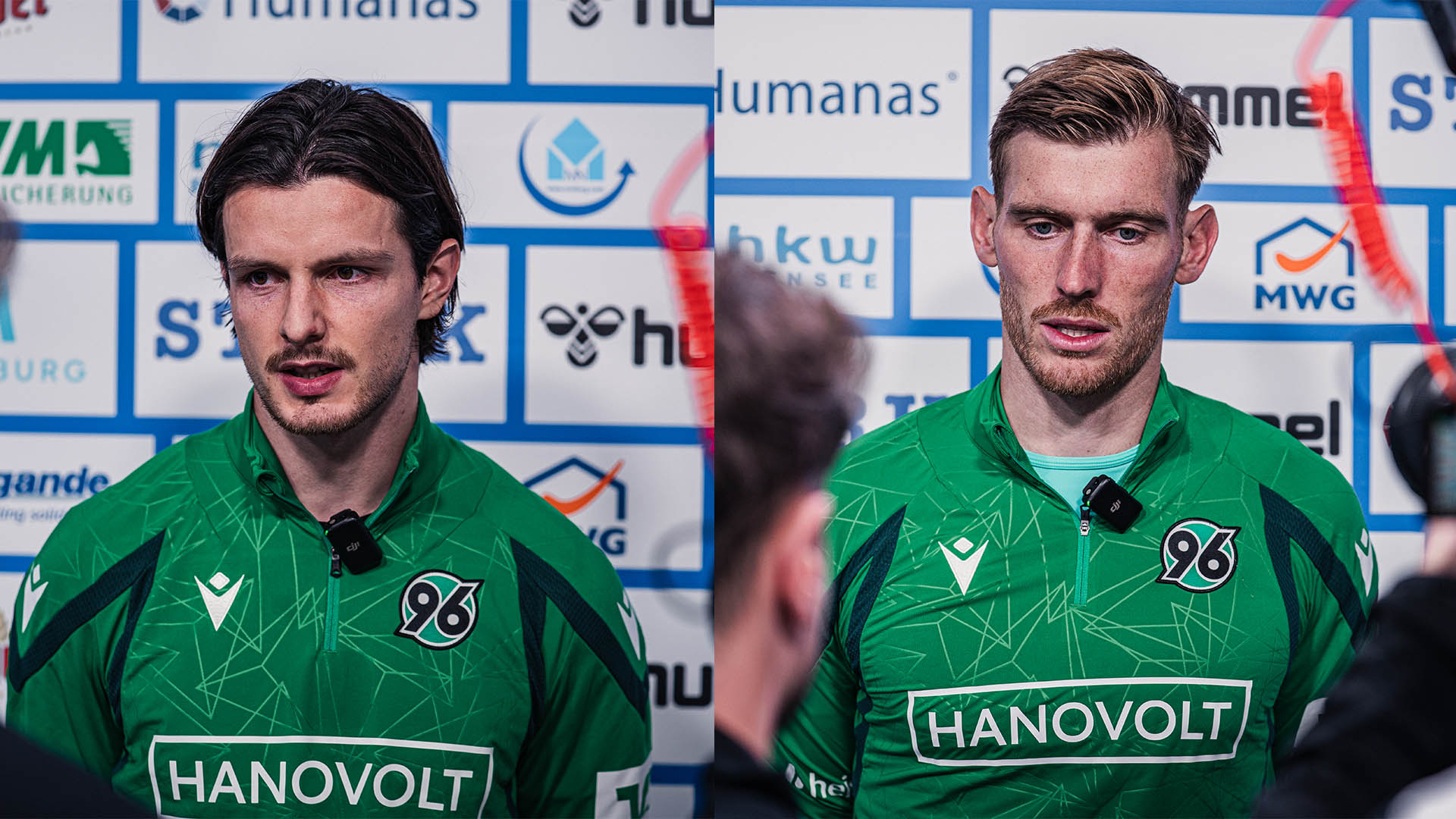 Jean Hugonet (links) und Leo Weinkauf (rechts) im Interview-Setting.