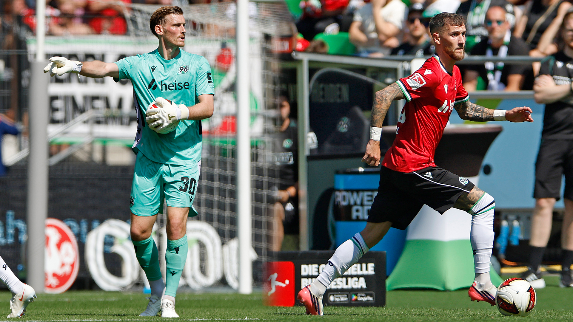 Geteiltes Bild: Leo Weinkauf (links) und Marcel Hartel rechts.