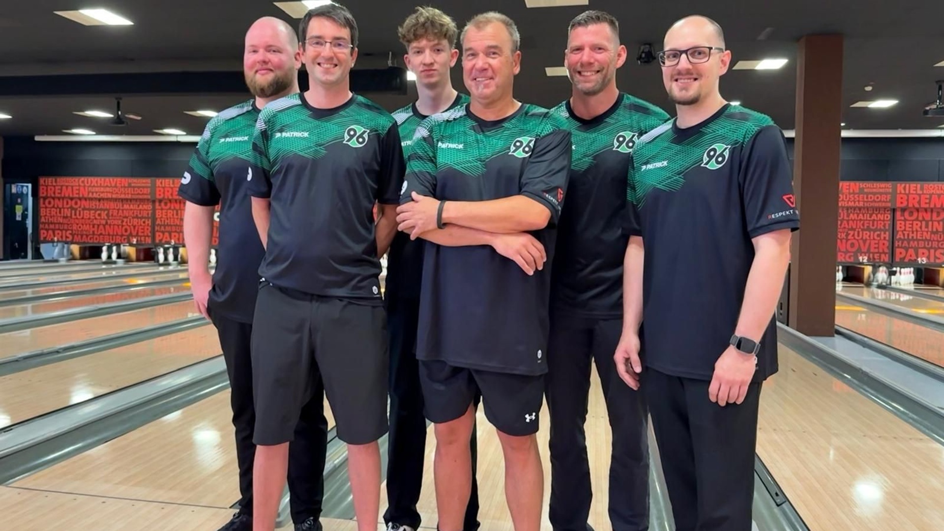 Das Team der 2. Herren von Hannover 96 Bowling