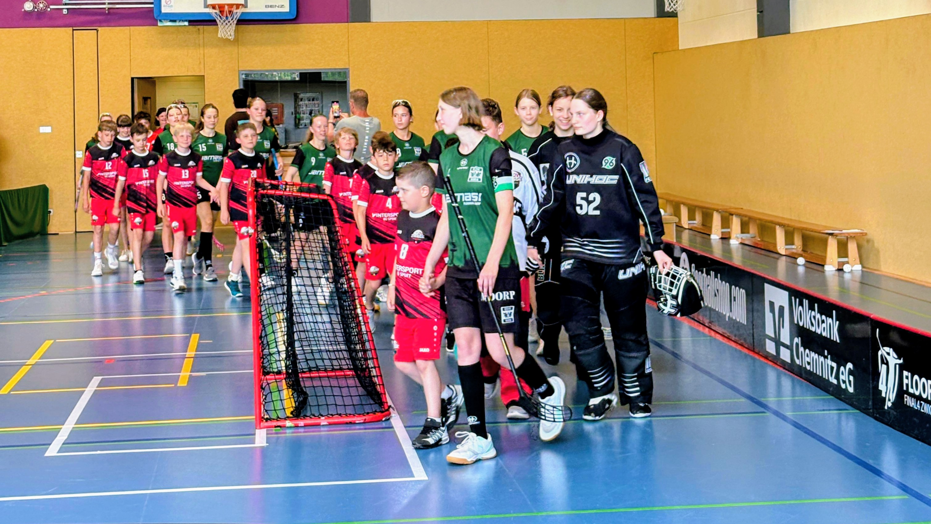 Einlaufen zum Finale