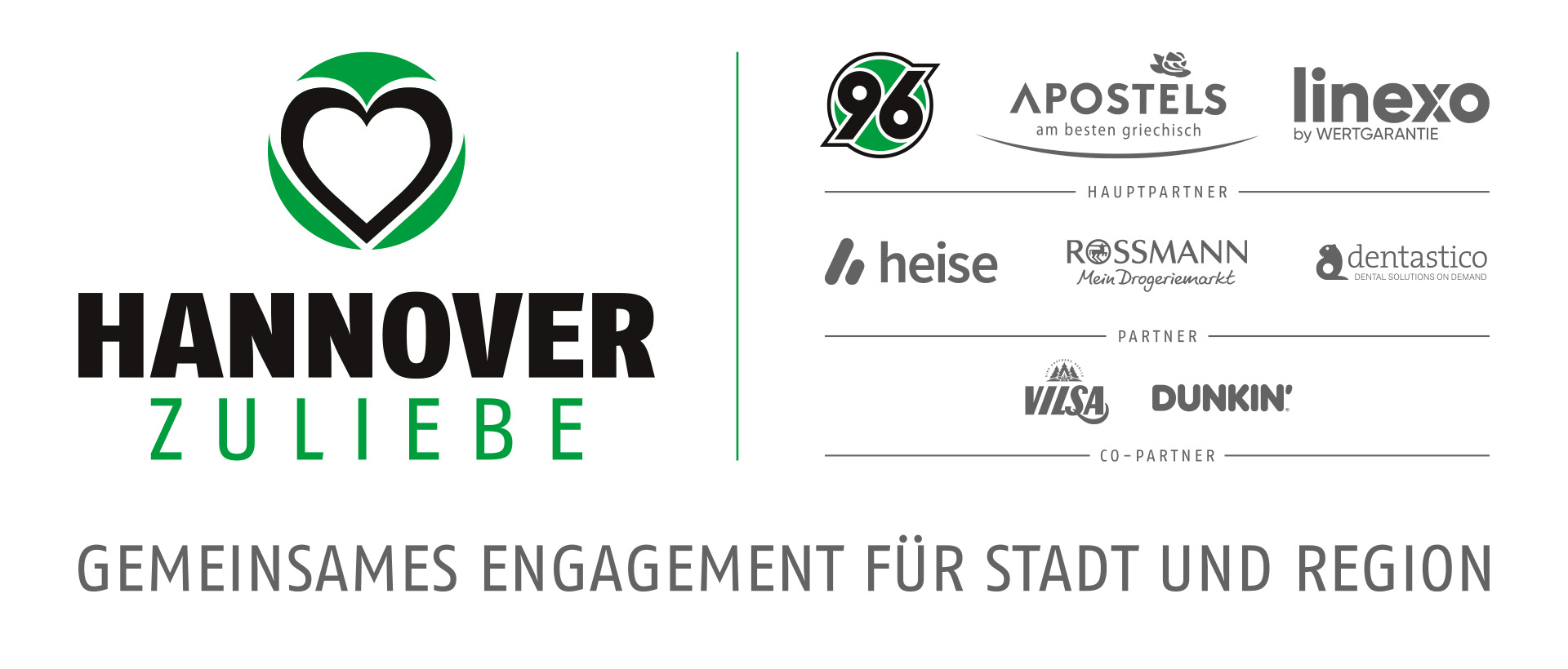 Logodarstellung aller Partner von HANNOVER ZULIEBE.