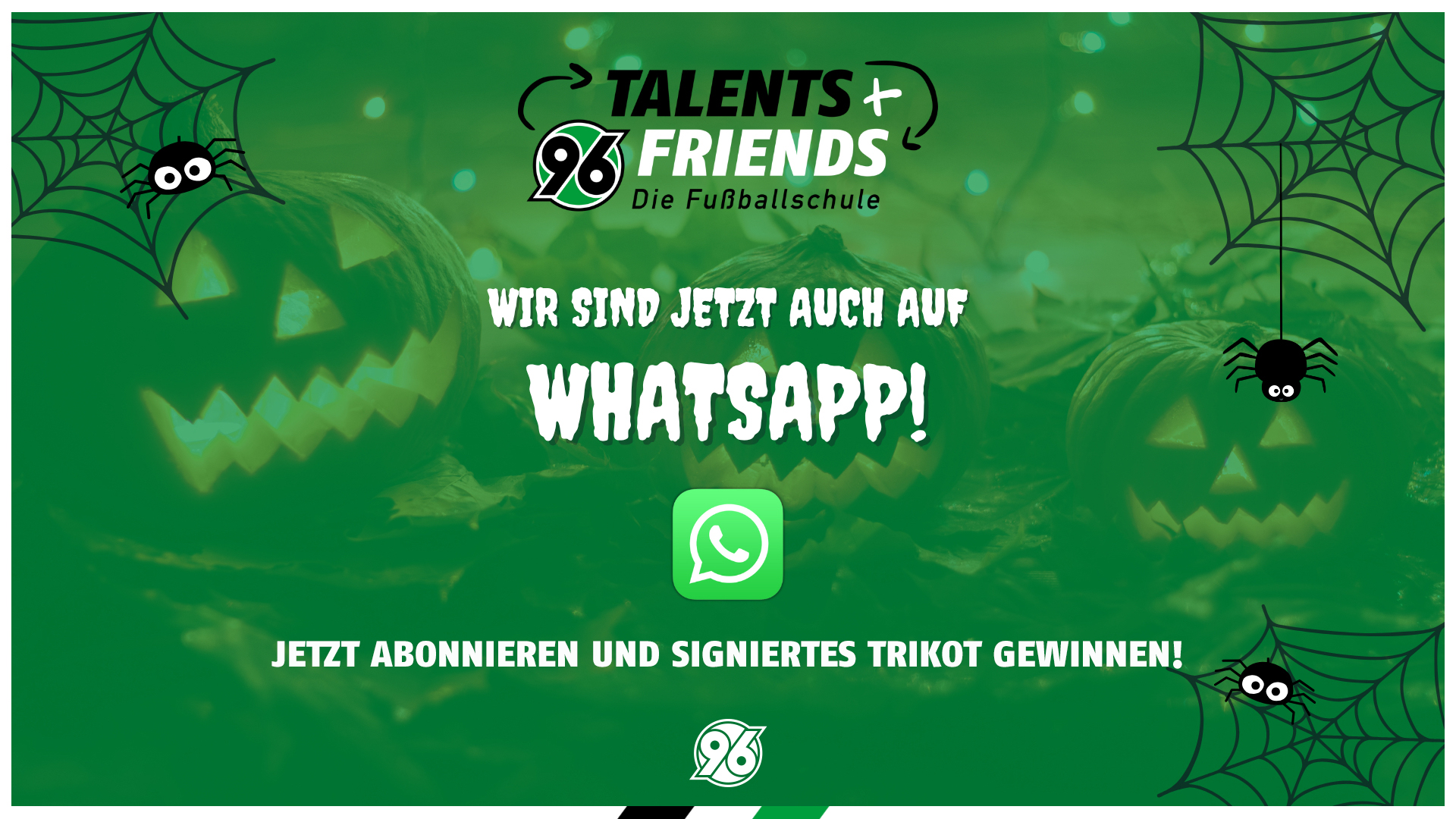 Die Fußballschule ist jetzt auch auf WhatsApp.