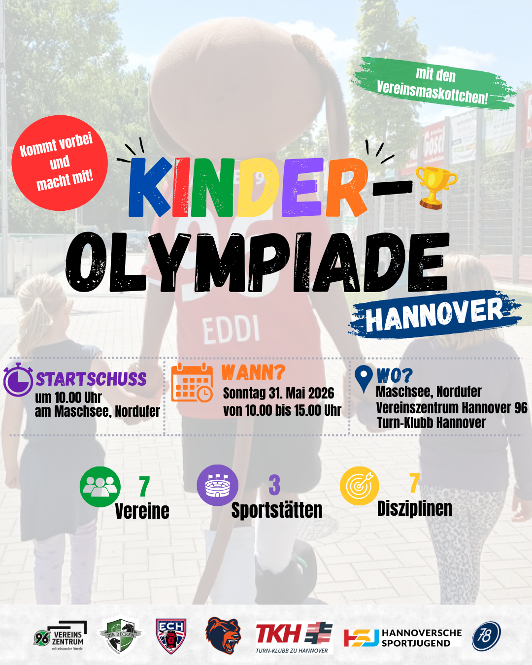 Kinder-Olympiade Hannover am 31. Mai 2026