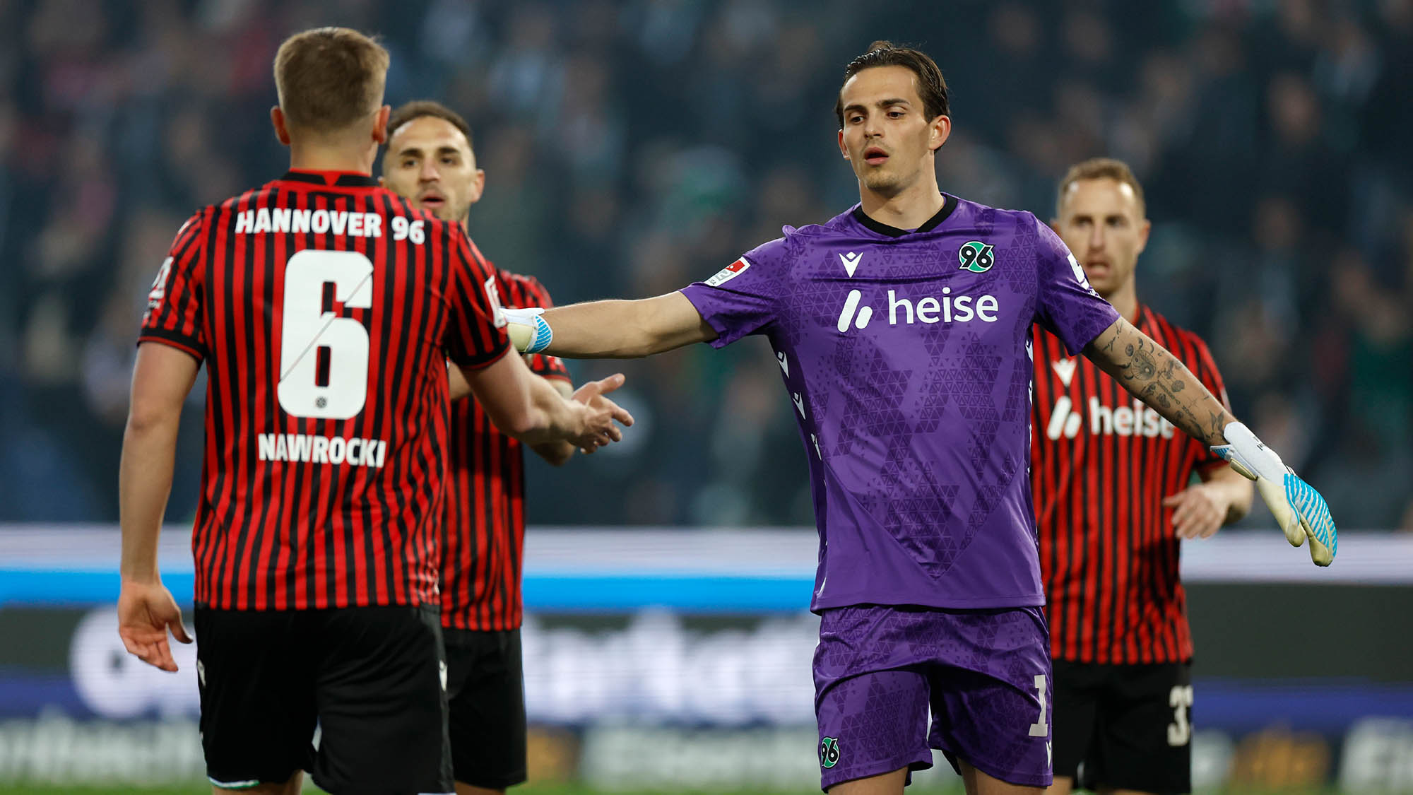 Maik Nawrocki und Nahuel Noll wurden für ihre Leistung ausgezeichnet. (Foto: 96/Kaletta)