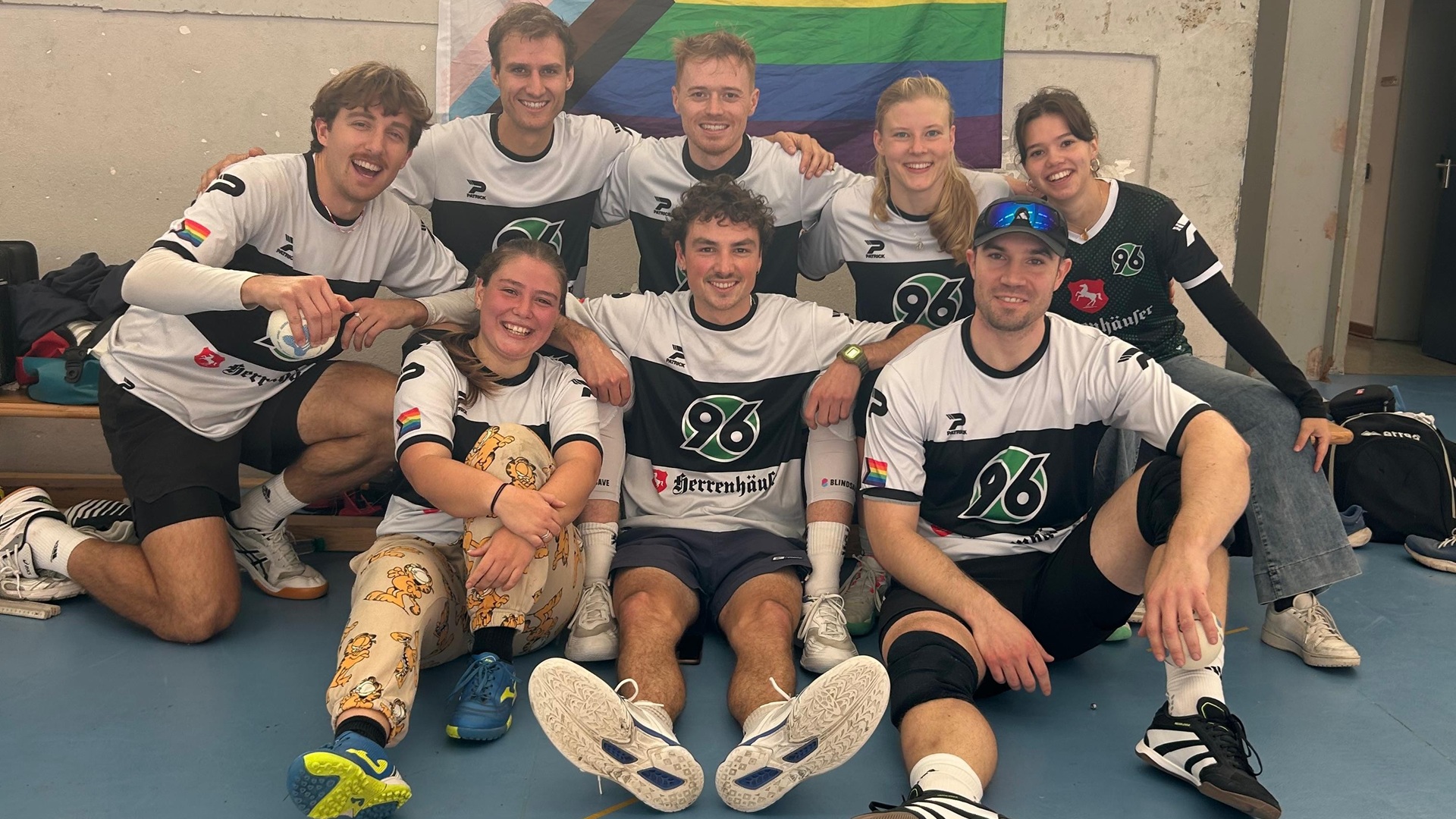 Roundnet-Team von Hannover 96 (Rainover) aus der 1. Bundesliga