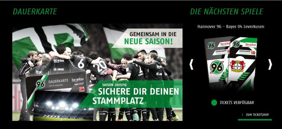 Neu: Die Farben der Ticketampeln zeigen, wie groß die Menge der verfügbaren Karten ist.