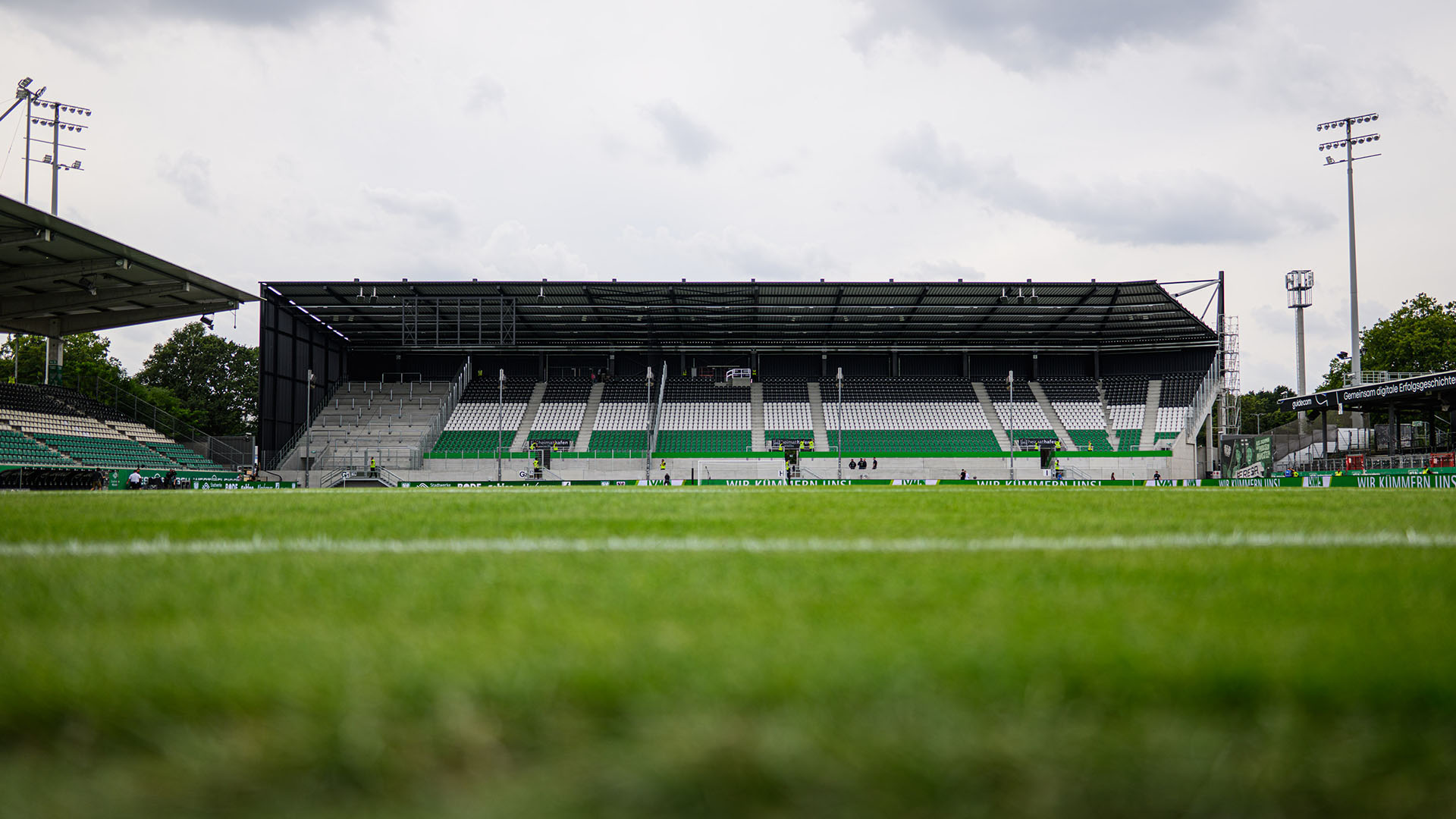 Blick ins leere Stadion des SC Preußen Münster.