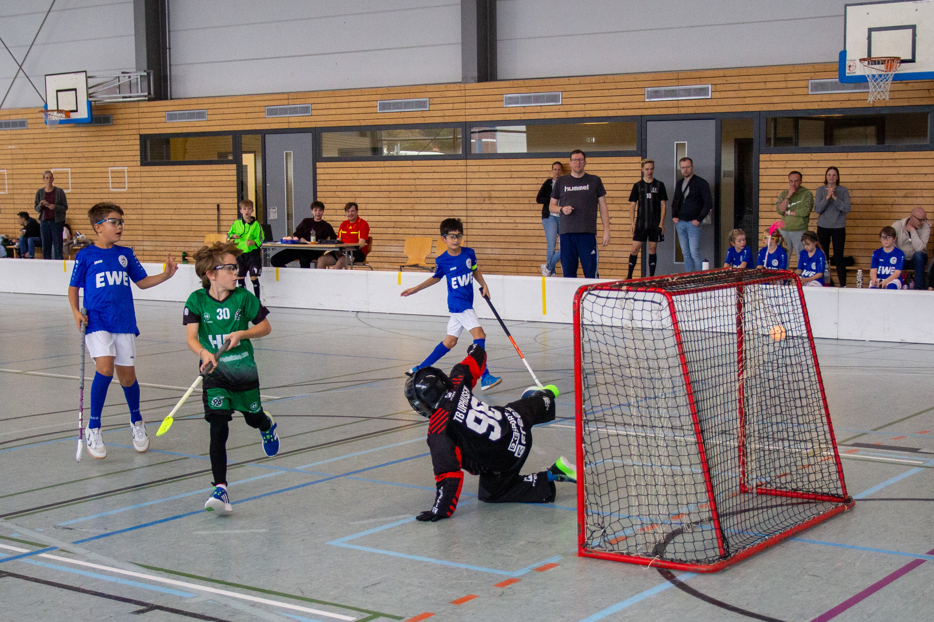 Ein Spieler erzeilt einen Treffer.