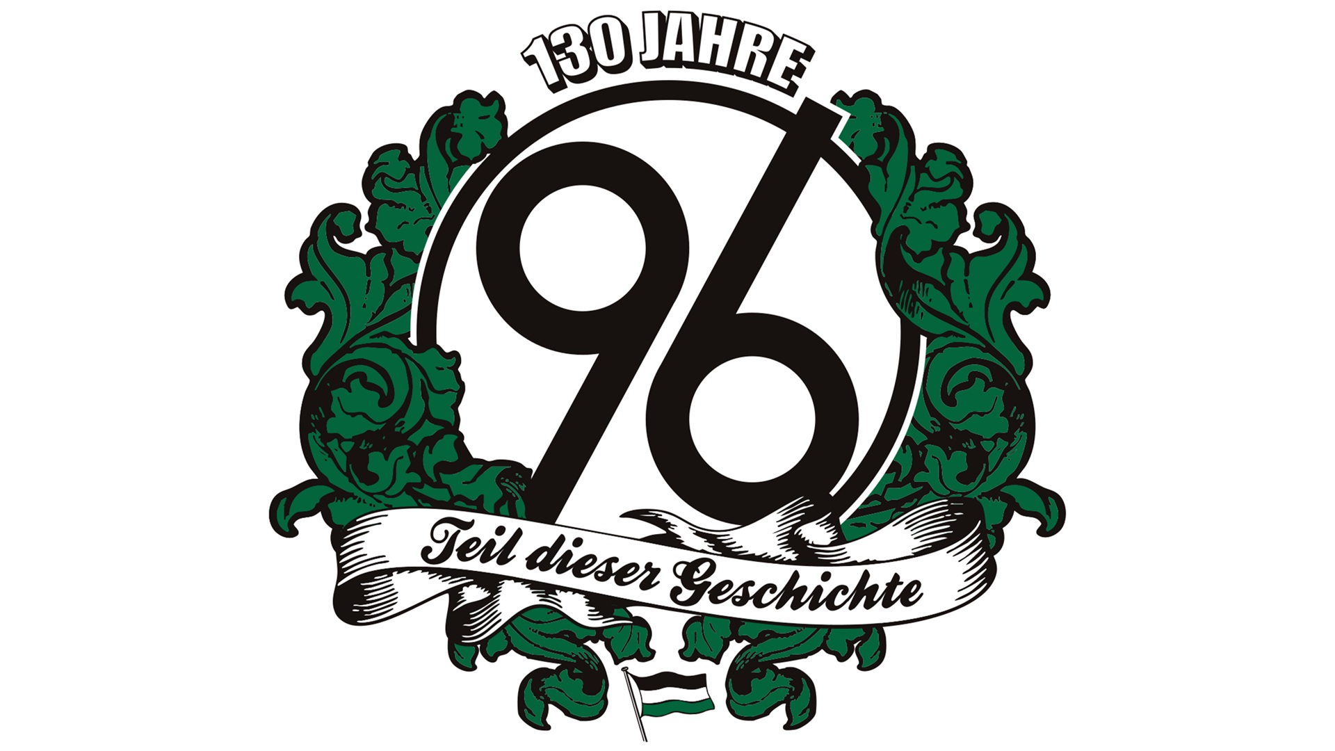 Jubiläumslogo von Hannover 96 anlässlich des 130-jährigen Vereinsjubiläums