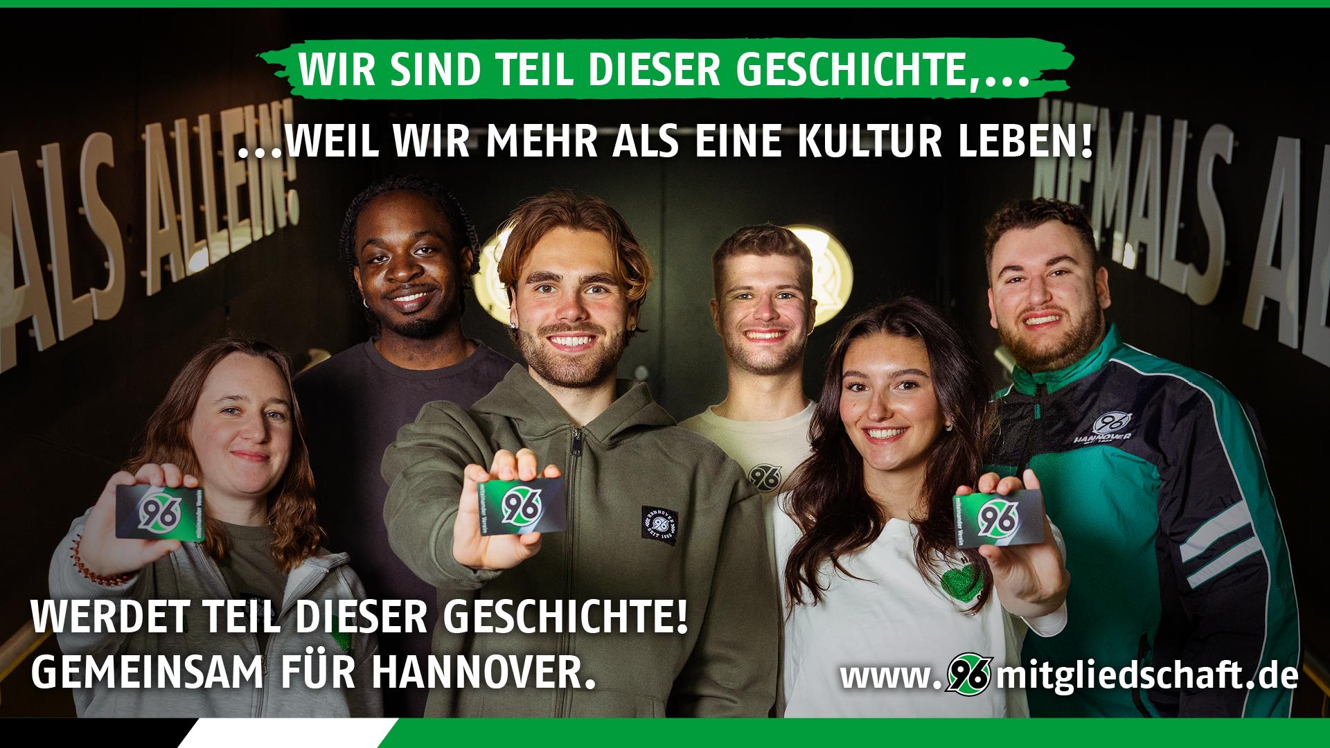 Mitglieder-Kampagne von Hannover 96 mit 96-Profi Kolja Oudenne