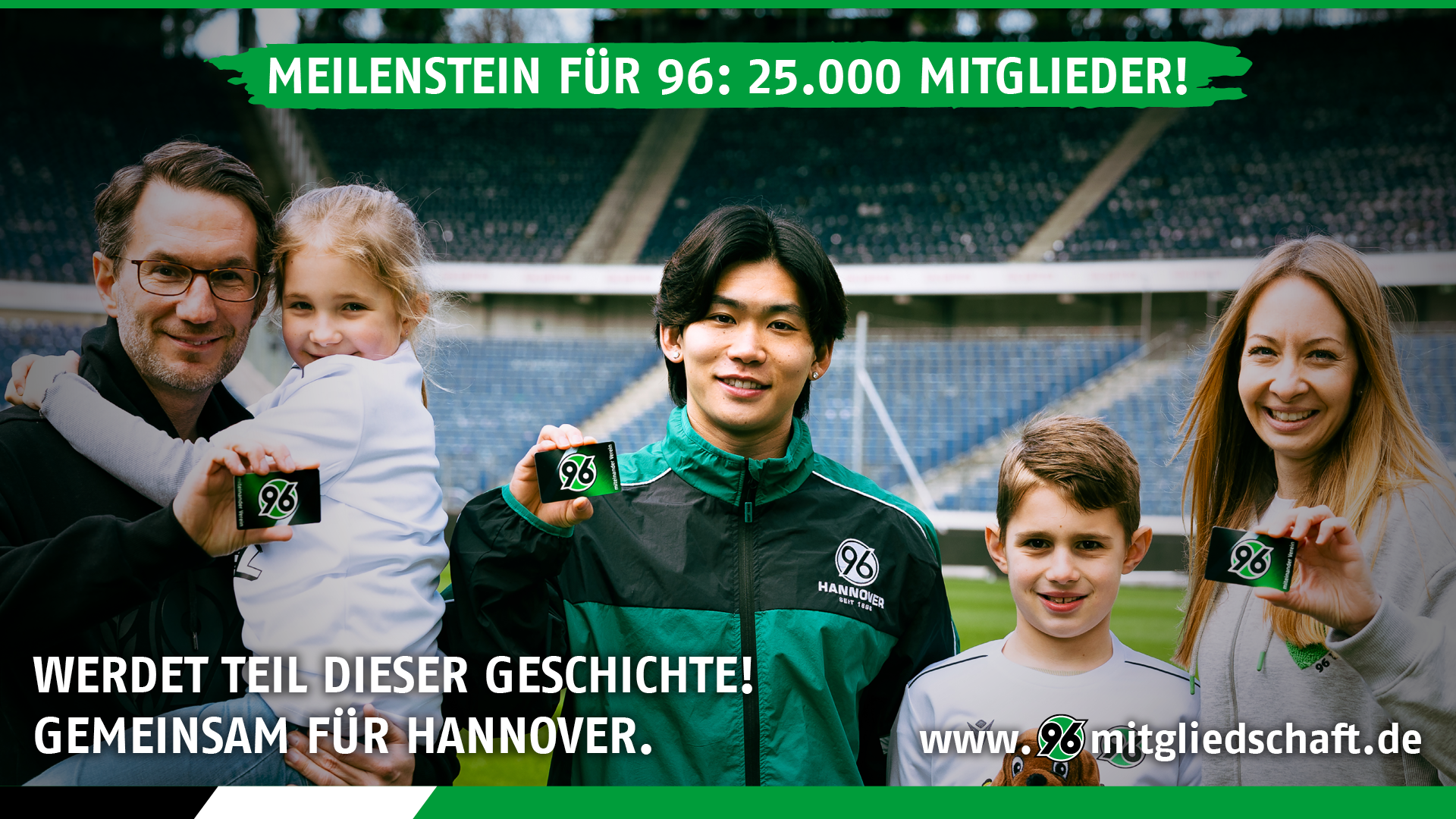 Hannover 96 hat die Marke von 25.000 Vereinsmitgliedern erreicht