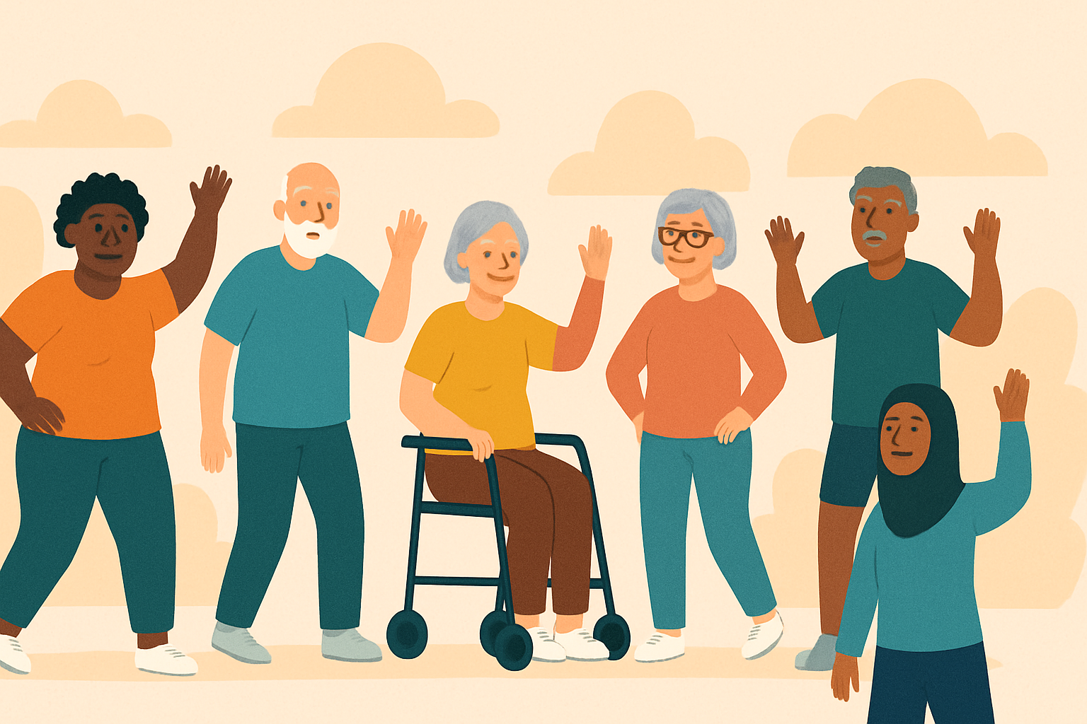 Grafik von Menschen ab 60 Jahren.