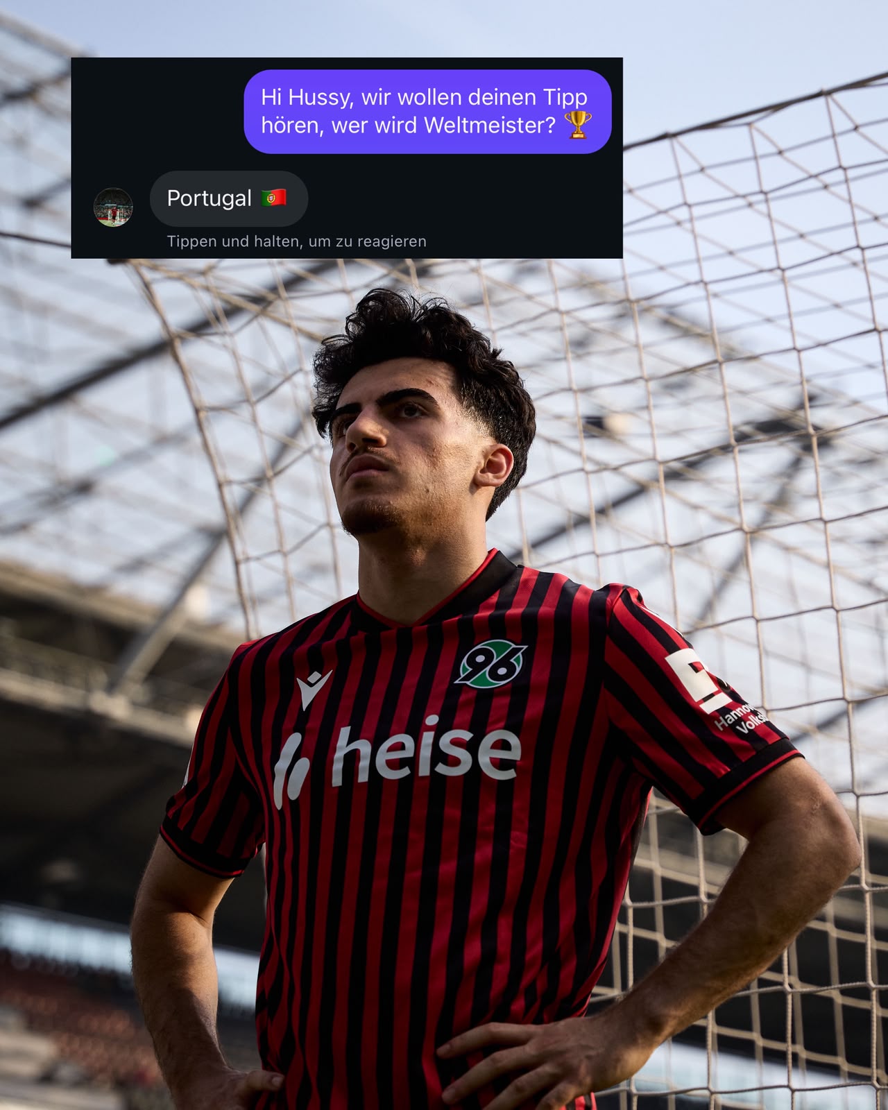 Bild von Husseyn Chakroun und seinem Tipp: "Portugal".