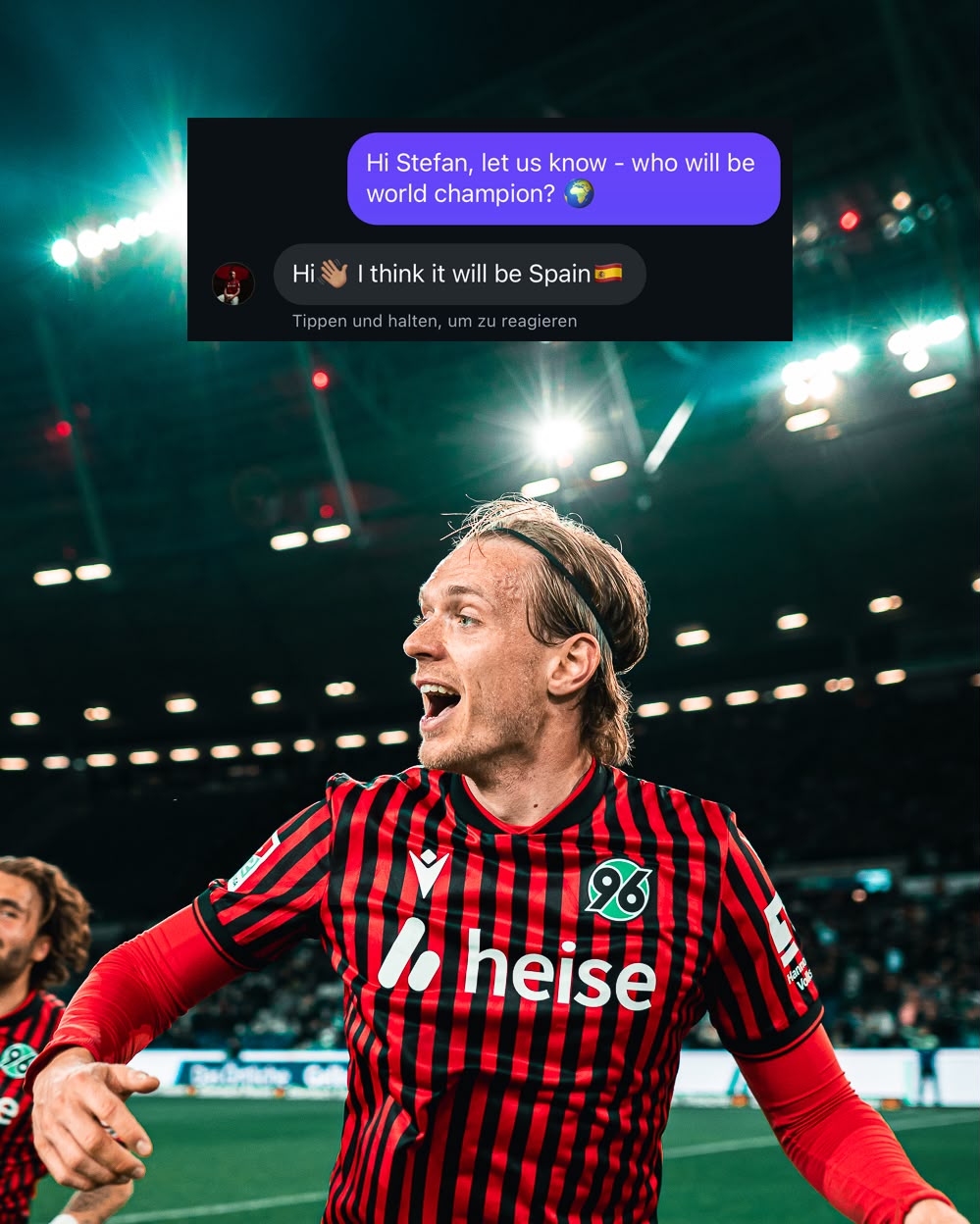 Bild von Stefan Teitur Thordarson und sein Tipp: "I think it will be Spain".