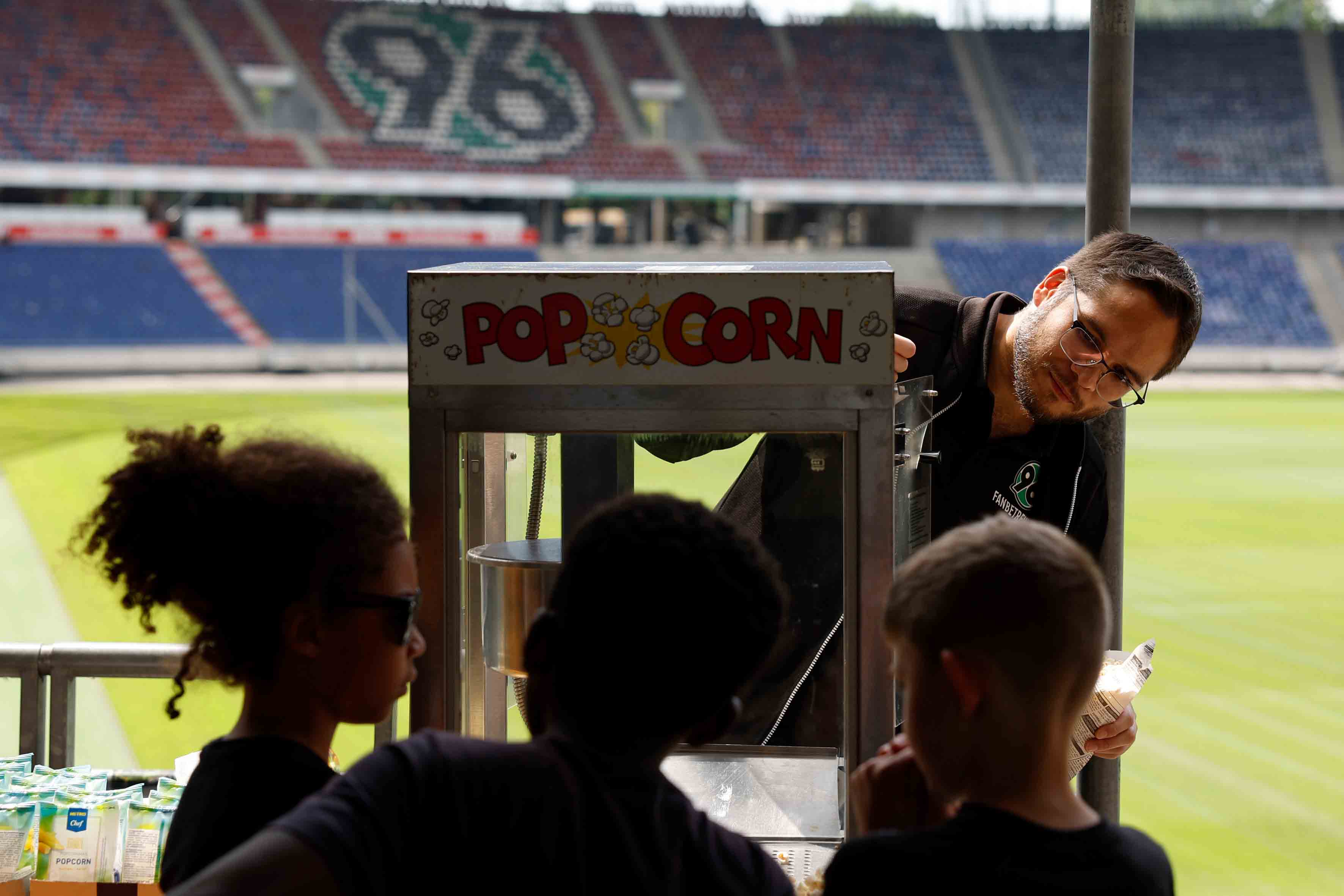 Es gibt Popcorn.