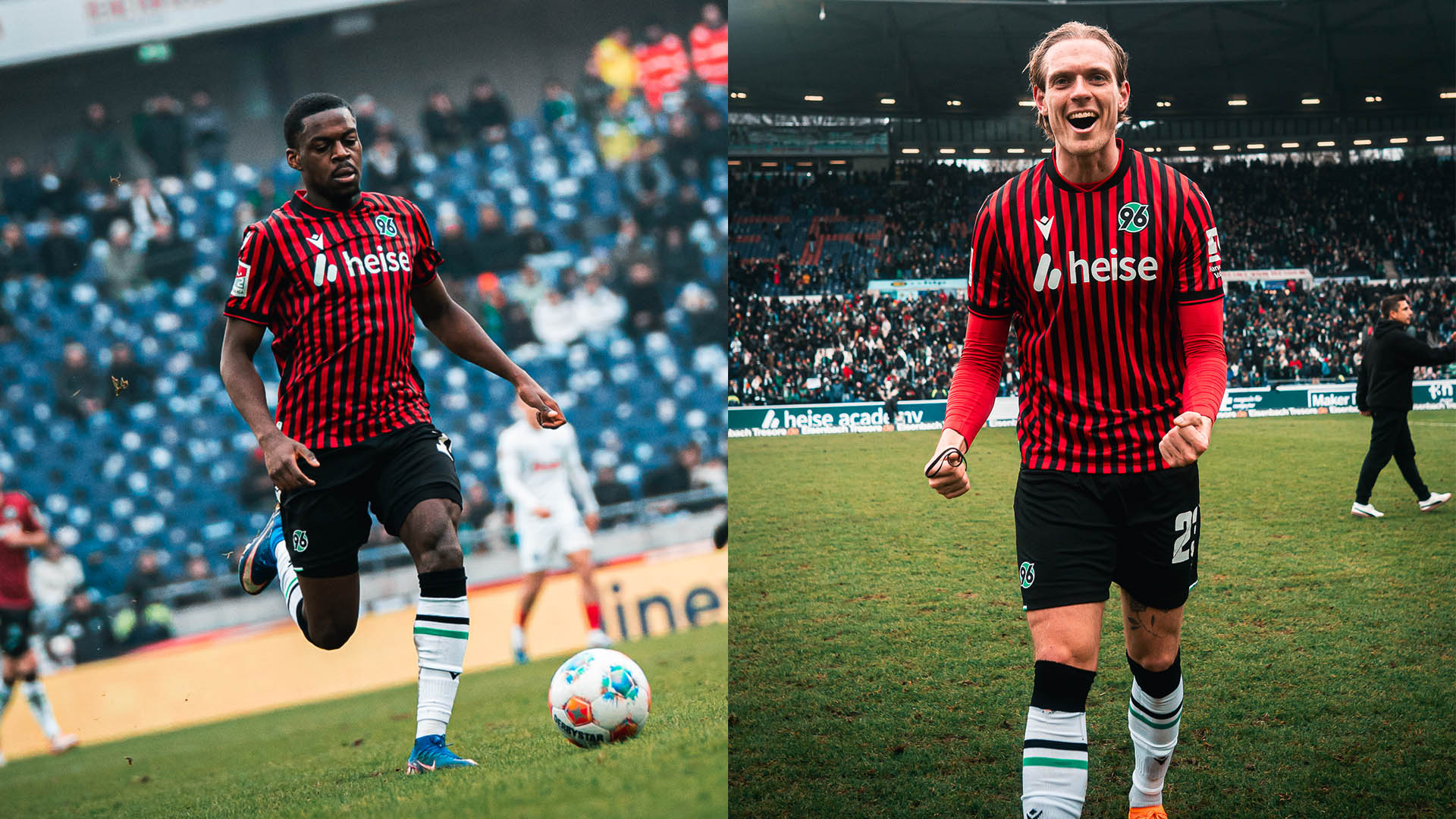 Noel Aseko links, Stefan Thordarson rechts.