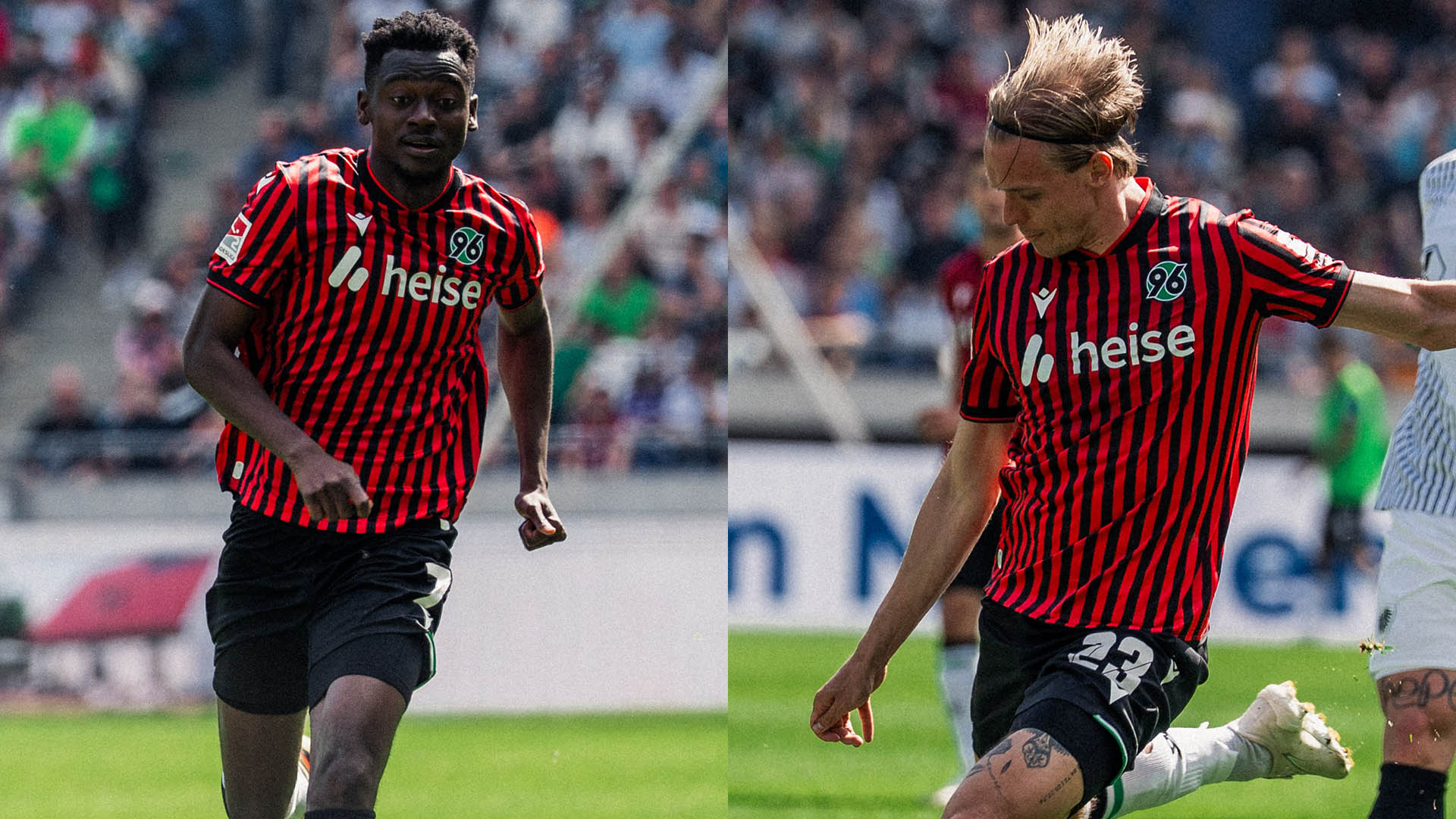 Geteiltes Bild: Mustapha Bundu (links) und Stefan Thordarson.