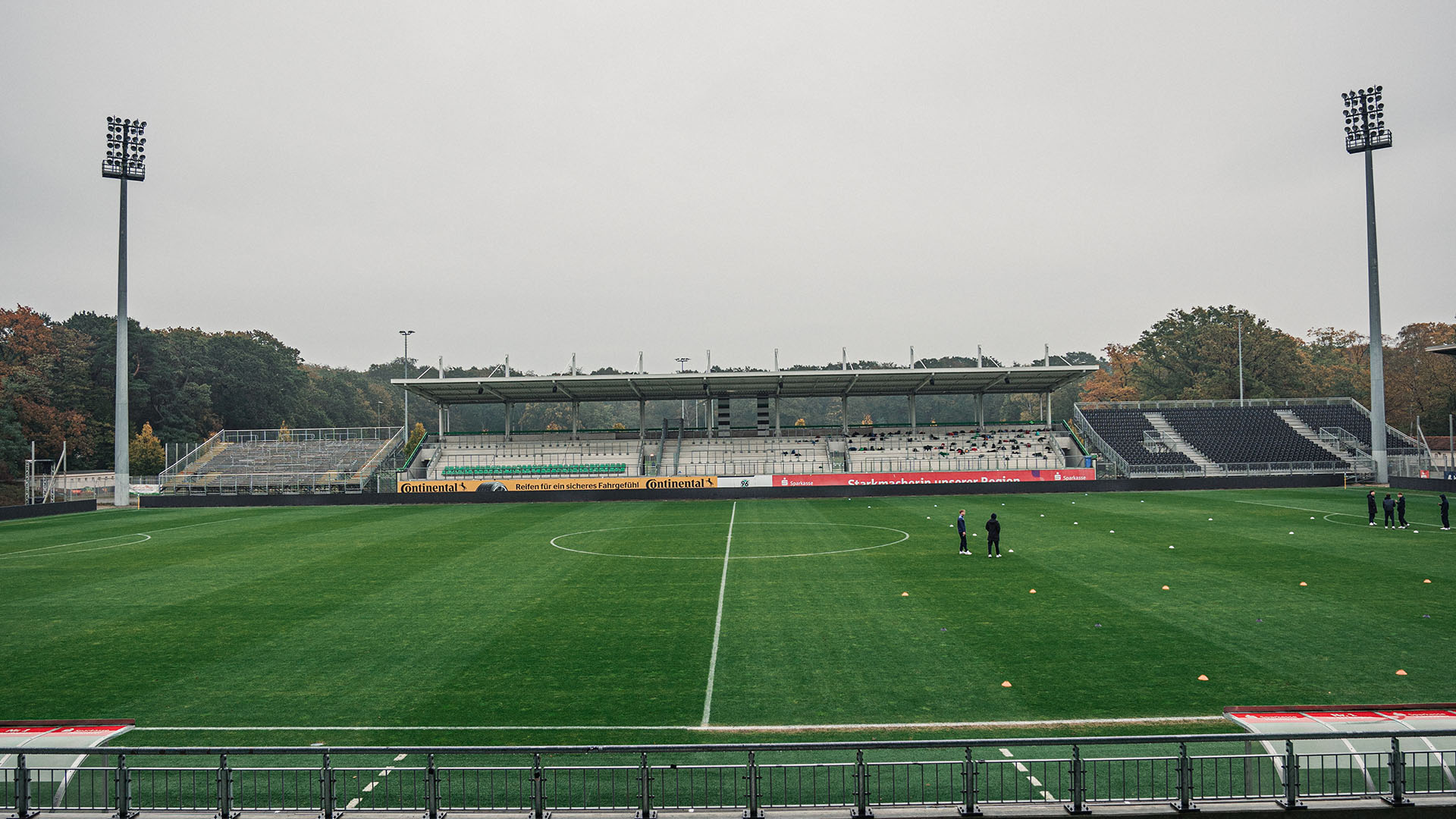 Das leere Eilenriedestadion.