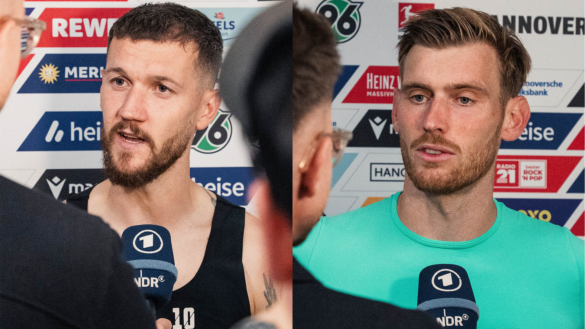 Marcel Hartel (links) und Leo Weinkauf (rechts).