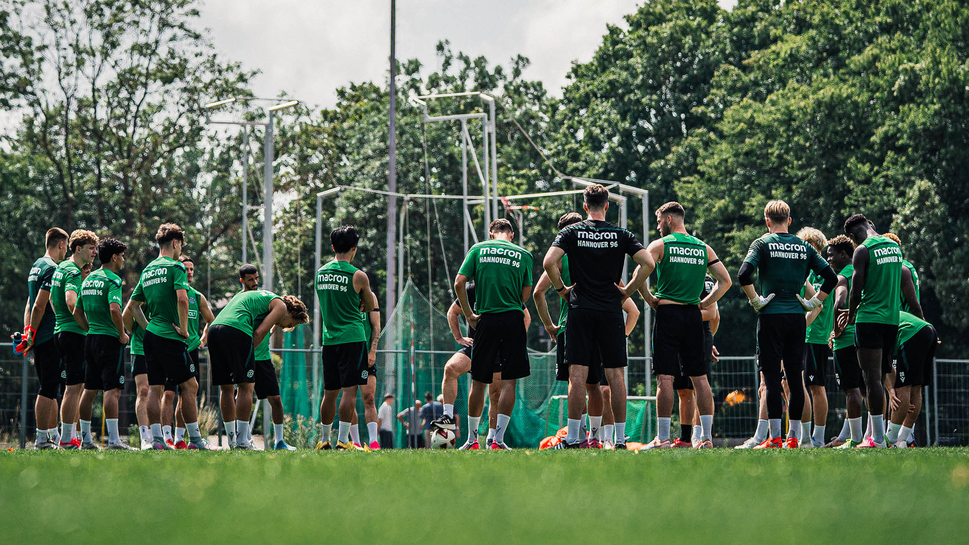 96-Mannschaftskreis im Training.