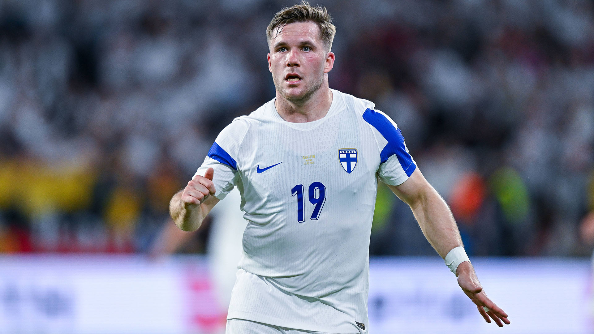 Benjamin Källman im Finnland-Trikot.