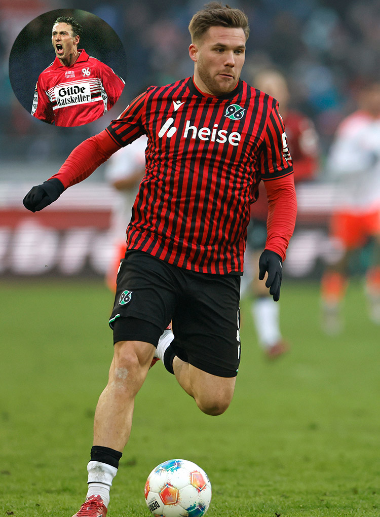 Benjamin Källman in Aktion. Links oben im Bild ein Ausschnitt von Jan Simak.