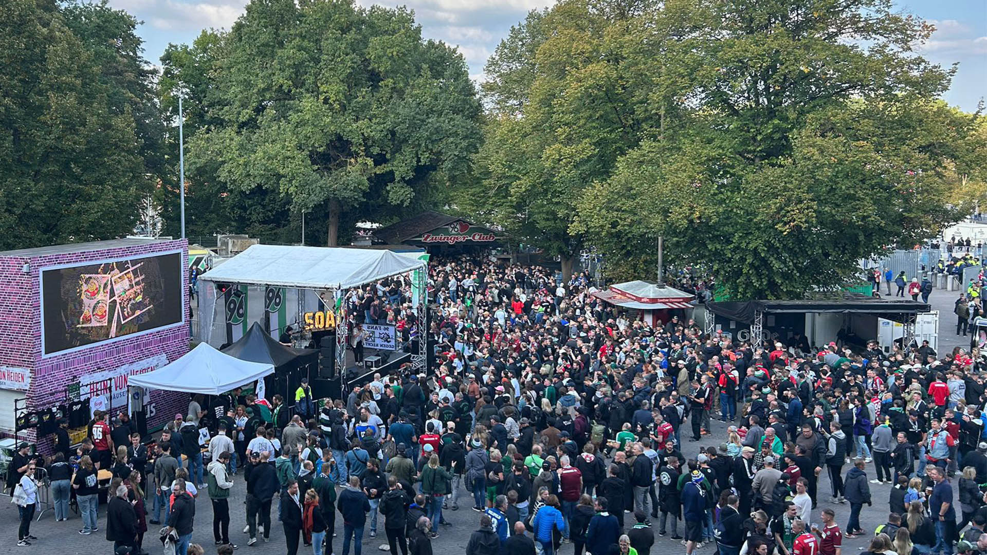 Besuchermenge des Spaß gegen Stumpf Festivals.