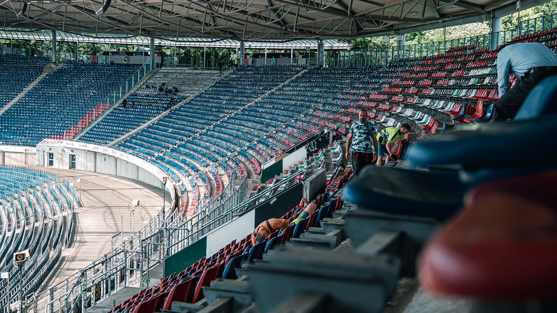 Ein Blick auf den Sitzschalen-Ausbau.