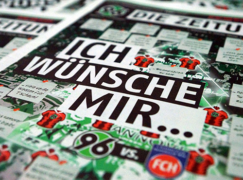 Hannover 96 DIE ZEITUNG Ich wünsche mir&hellip;